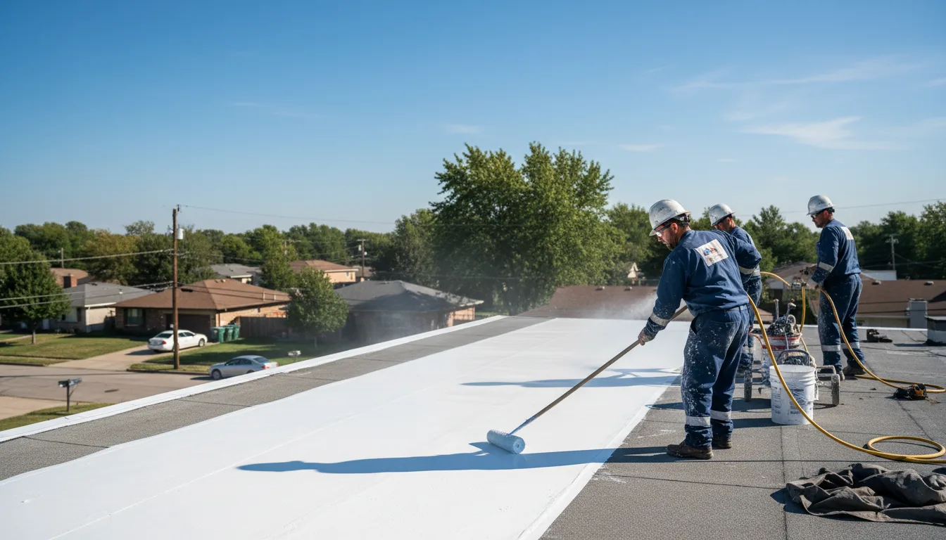 Commercial roof coating in Ringling, OK near me